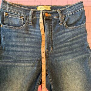 Madewell the Roadtripper 10" Skinny Jean, Size 28, Mid blue